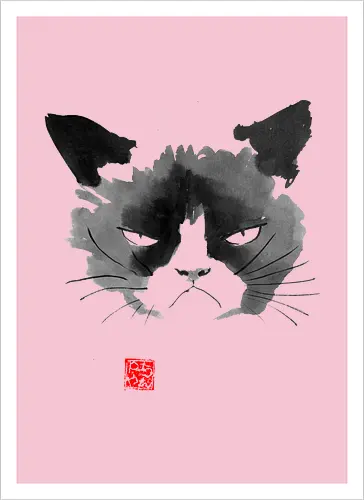 Grumpy Sumi-e