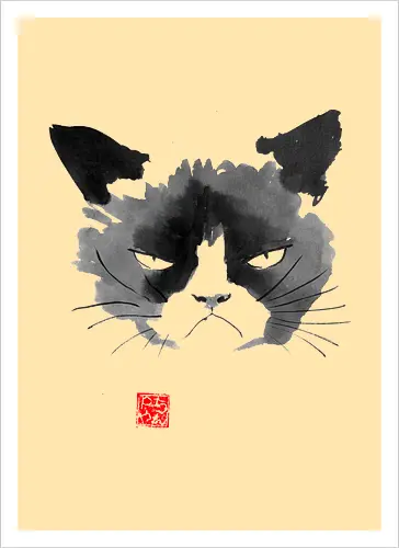Grumpy Sumi-e