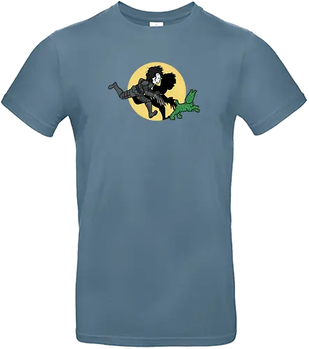 The Adventures of Edward - scherenhände, tim und struppi, dog, edward, mashup, hund, Scissors - Standard T-Shirt