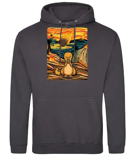 The Roar - der schrei, Munch, dinosaurier, dino, extinct, meteor, scrm, the scrm - Standard Hoodie