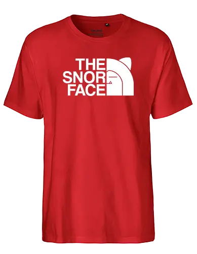 The snor face - north, pocket, monster, mashup, sleep, sleeping, schlafen, snore - Fairtrade T-Shirt