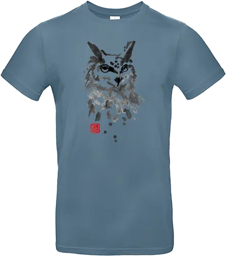 OWL - tier, eule, uhu, vogel, bird, owl, sumi-e - Standard T-Shirt