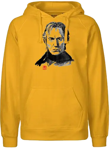 Alan - alan rickman, snape, Severus, sumi-e, Actor - Fairtrade Hoodie