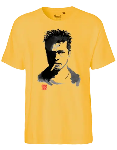Brad - brad pitt, Tyler Durden, fight club, Actor, sumi-e - Fairtrade T-Shirt