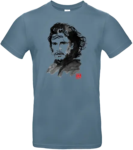 Jon - snow, eis, feuer, lied, game, sumi-e, throConsole - Standard T-Shirt