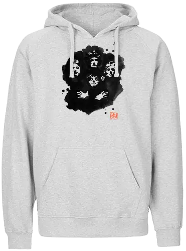 Bohemian - popmusic, sumi-e, rock, queen - Fairtrade Hoodie