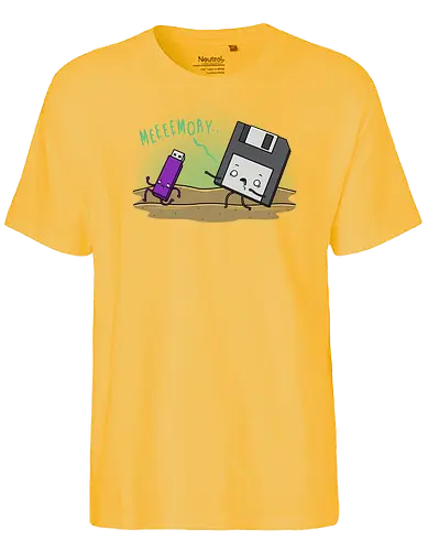 Memory - it, Floppy Disk, Diskette, Usb Stick, Flash speicher - Fairtrade T-Shirt