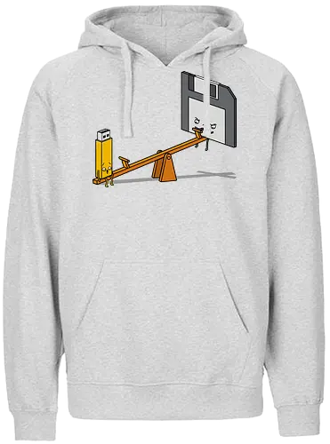 Rockerprank - it, Wippe, Usb Stick, Floppy Disk, Diskette - Fairtrade Hoodie