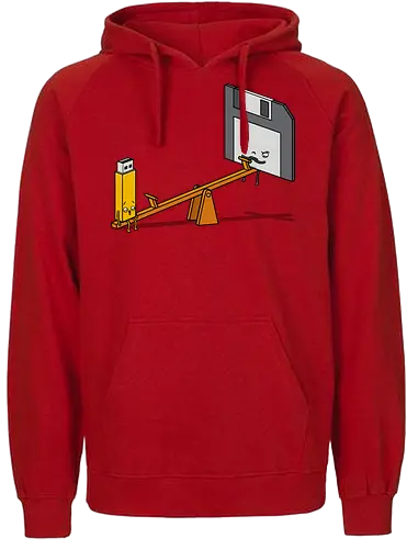 Rockerprank - it, Wippe, Usb Stick, Floppy Disk, Diskette - Fairtrade Hoodie