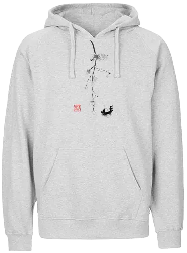 river li - japan, hanami, River, kirschblüte, sumi-e - Fairtrade Hoodie