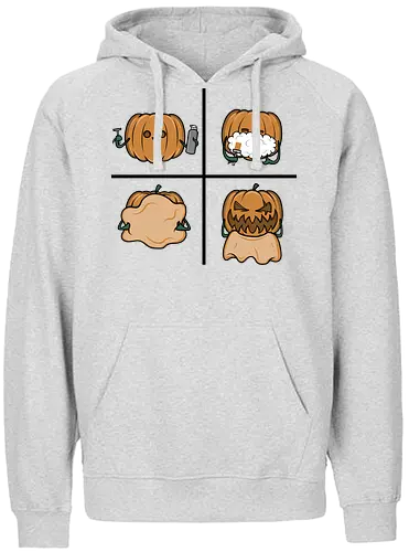Pumpkin shave! - halloween, pumpkin, kürbis, fun, bart, beard - Fairtrade Hoodie