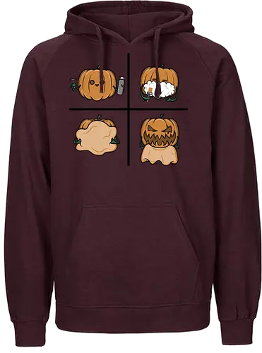 Pumpkin shave! - halloween, pumpkin, kürbis, fun, bart, beard - Fairtrade Hoodie