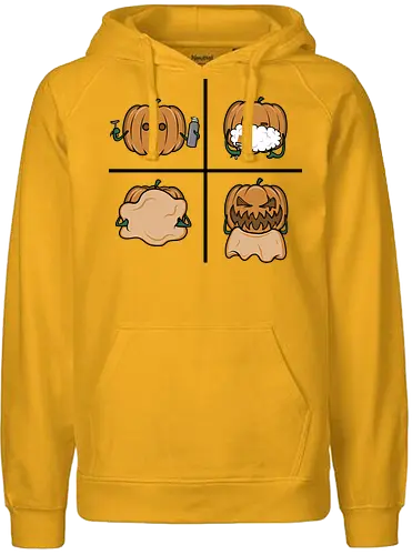 Pumpkin shave! - halloween, pumpkin, kürbis, fun, bart, beard - Fairtrade Hoodie