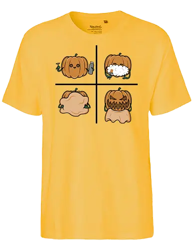 Pumpkin shave! - halloween, pumpkin, kürbis, fun, bart, beard - Fairtrade T-Shirt