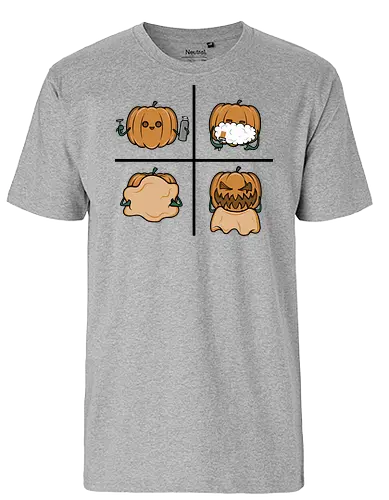 Pumpkin shave! - halloween, pumpkin, kürbis, fun, bart, beard - Fairtrade T-Shirt