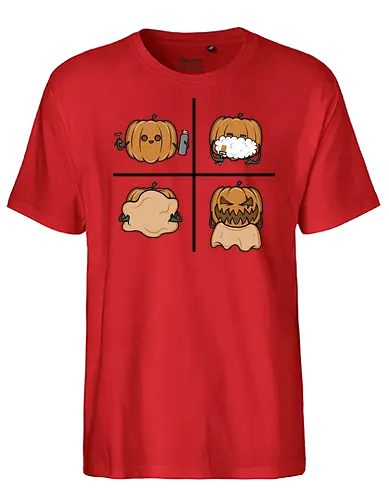 Pumpkin shave! - halloween, pumpkin, kürbis, fun, bart, beard - Fairtrade T-Shirt