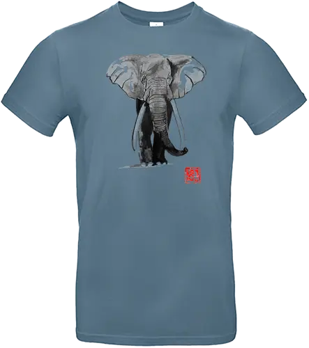 elephant - sumi-e, elefant, animal, art, kunst - Standard T-Shirt