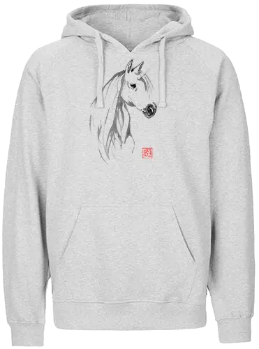unicorn - einhorn, unicorn, sumi-e - Fairtrade Hoodie