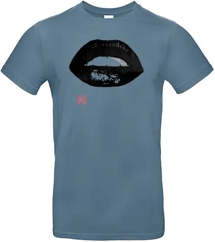 lips - kiss, Lips, Lippen, popart, sumi-e - Standard T-Shirt
