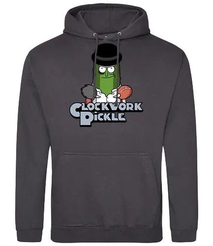 A Clockwork Pickle! - rick, pickle, mashup, Clockwork, Orange, movie, cartoon, serie - Standard Hoodie