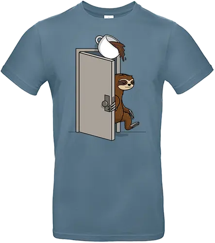 Coffee Prank! - kaffee, prank, sloth, faultier, fun - Standard T-Shirt