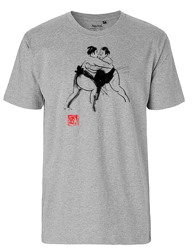 sumo - sumo, sumi-e, japan, wrestling, nippon - Fairtrade T-Shirt