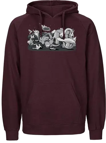 Cubist Extinction! - dino, Meteorite, Extinction, Cubism, Kubismus, kunst, art - Fairtrade Hoodie