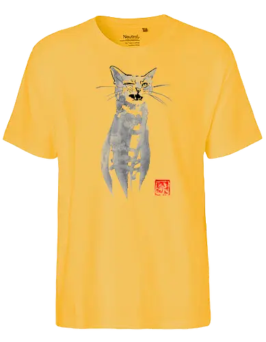 blinking cat - Fairtrade T-Shirt