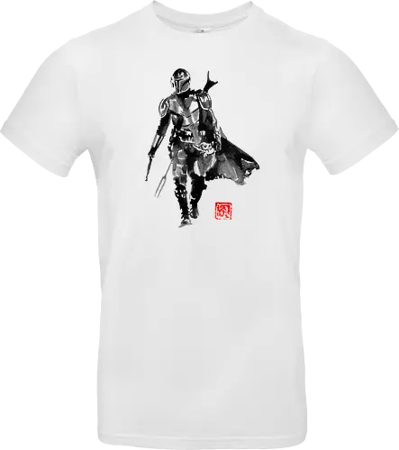 mando - tv, scifi, space opera, Mando, sumi-e - Standard T-Shirt
