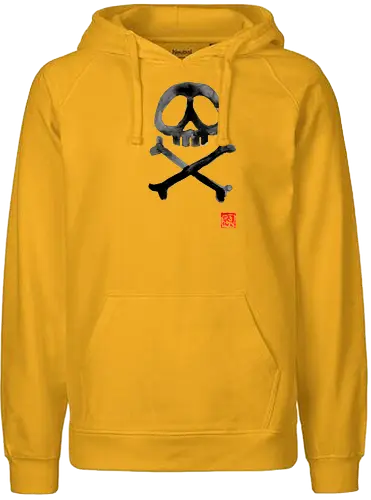 Space Pirate Flag - Space Pirate, anime, manga, captain, sumi-e - Fairtrade Hoodie
