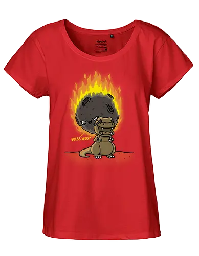 Guess Who?! - dino, dinosaurier, extinct, meteor, tyrannosaurus - Fairtrade Girl Shirt