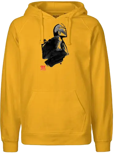 Bounty Hunter Sumi-e - bounty hunter, series, scifi, space opera, sumi-e - Fairtrade Hoodie