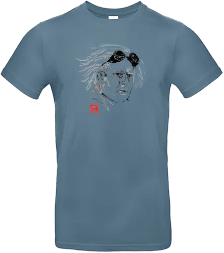 doc emmet brown - movie, film, doc brown, future, 80s, time travel, sumi-e - Standard T-Shirt