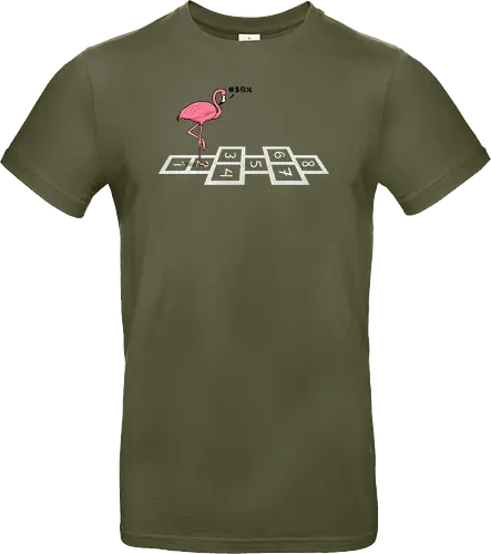Hopping Flamingo!