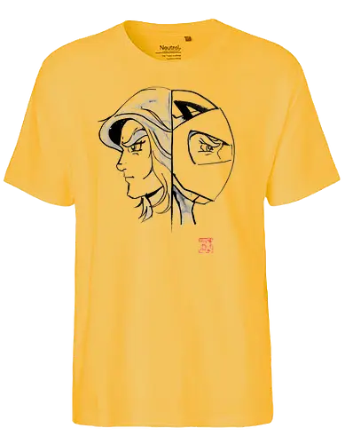 actarus and prince - tv, cartoon, classic, 80s, sumi-e - Fairtrade T-Shirt