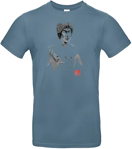 enter the dragon - bruce, bruce lee, film, martial arts, bäm, sumi-e, stern - Standard T-Shirt