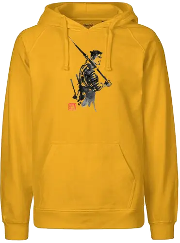 one of the 7 - movie, film, 7 samurai, sieben samurai, sumi-e - Fairtrade Hoodie