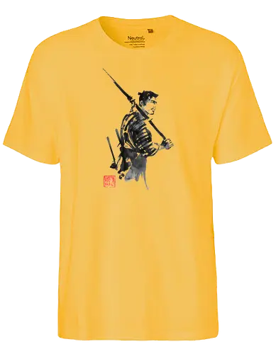 one of the 7 - movie, film, 7 samurai, sieben samurai, sumi-e - Fairtrade T-Shirt