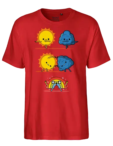 Meteorological Fusion! - Fusion, wetter, sonne, regen, sun, Rain, rainbow, regenbogen, wther - Fairtrade T-Shirt