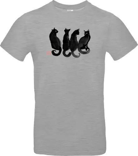 4 black cats