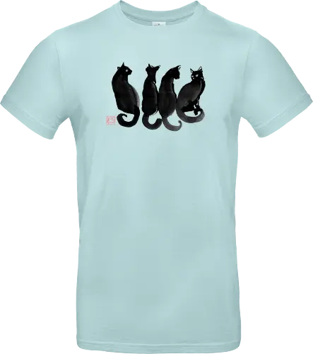 4 black cats