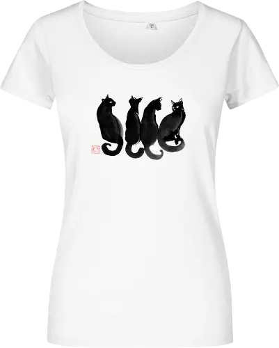 4 black cats