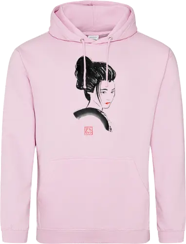 geisha red lips