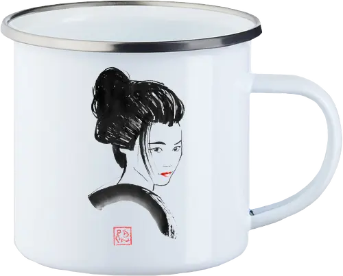 geisha red lips