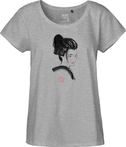 geisha red lips