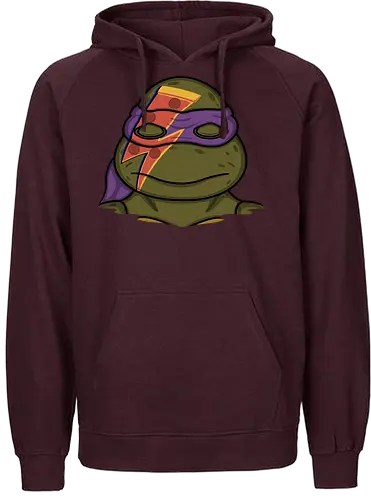 Pizza Lightning! - turtles, pizza, comic, donatello - Fairtrade Hoodie