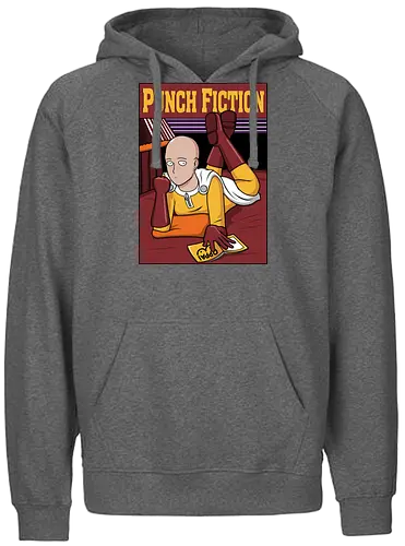 Punch Fiction! - anime, saitama, One punch, man, mashup, Retro - Fairtrade Hoodie