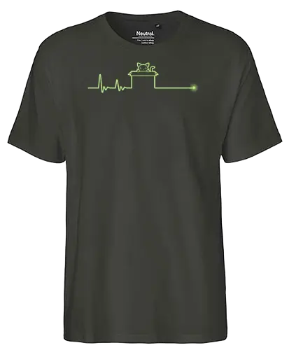 Schrödinger's Heartbeat! - schrödingers katze, Schrödingerger, Herzschlag, science, Hrtbt - Fairtrade T-Shirt