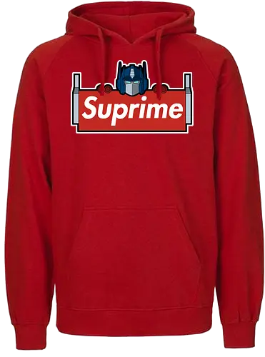 Suprime! - tv, mashup, CLothing, prime, Optimus, transform - Fairtrade Hoodie