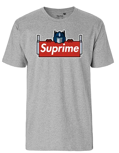 Suprime! - tv, mashup, CLothing, prime, Optimus, transform - Fairtrade T-Shirt